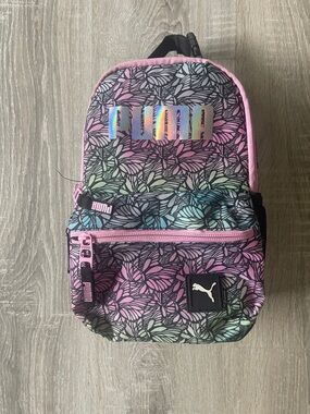 PUMA Kids Floral Mini cooler/lunch bag – Pink Multi iridescent